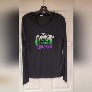 Large "I Smell Children" Hocus Pocus Halloween Hoodie Top New